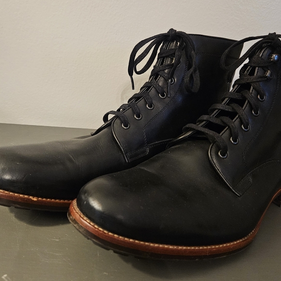 Warfield & Grand Other - Warfield & Grand Black Leather Men's Boots